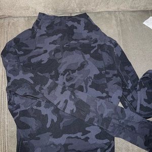 lululemon all aligned mock neck, incognito camo